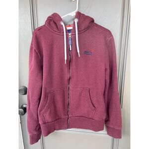 Superdry zip up hoodie size large